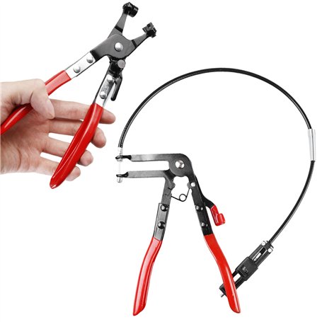 Pince pour colliers de serrage à col droit : WEGREAT 2 pièces Pince à colliers de serrage à bande à ressort 650 mm Outil pour en