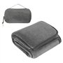WEGREAT Couverture de voyage ultra légère et chaude - 127 x 152 cm - Coussin 2 en 1 - Couverture d'avion ultra légère - Pliable