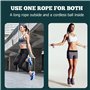 Corde à Sauter avec Compteur: WIYETY Corde à Sauter Sans Fil, Jump Rope Réglable avec Compteur Calories et Minuterie LCD écran M
