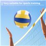 WIYETY Ballon de Beach-Volley Taille Officielle 5 : Volleyball Souple avec Pompe, Doux au Toucher pour Entraînement Sportif et J