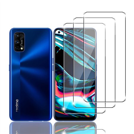 Zicurz 3 Pièces Verre Trempé pour Realme 7 Pro Film Protection écran