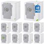 FERRGIA 10 Sacs d'aspirateur Sac rechange pour iRobot Roomba i7 i7+ i3 i3+ i4 i4+ i6 i6+ j7 j7+ i8 i8+S9 S9+ E5 E6 E7 Clean Base