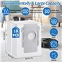 FERRGIA 10 Sacs d'aspirateur Sac rechange pour iRobot Roomba i7 i7+ i3 i3+ i4 i4+ i6 i6+ j7 j7+ i8 i8+S9 S9+ E5 E6 E7 Clean Base