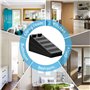 FERRGIA 8 Noir Cale Porte Caoutchouc Souple,Hauteur Reglable Antidérapante Bloc,Non Toxique,Non Odeur Arrêt de Cale Porte,Caoutc