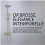 DILECI - Colonne de Douche en Or Brossé avec Mitigeur – Design Luxueux et Économiseur d’Eau – Pomme de Douche Rotative, Douchett