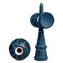 Itian Kendama Jouet en Bois Japonais Traditionnel - Jeu de Capture de Balle, Jeu d'adresse (Bleu + Noir)