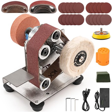 SI FANG Mini Ponceuse à Bande électrique Kit d'affûtage de Couteau