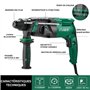 Marteau Perforateur 0-1150RPM/5100BPM avec 4 fonctions et embrayage de sécurit