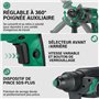 STANEW Marteau Perforateur Filaire SDS Plus 950W, Marteau Perforateur 0-1150RPM/5100BPM avec 4 fonctions et embrayage de sécurit