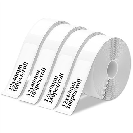 CIMOYBAI 4 Rouleaux De Ruban D'éTiquettes Thermiques Autocollantes