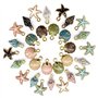 30 Pièces Conque Coquilles Plaqué Breloques