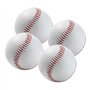 Lot de 4 ballons de baseball cousus à la main - Baseball souple de 9 pouces - En polyuréthane souple - Balles de baseball - Pour