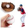 Lot de 4 ballons de baseball cousus à la main - Baseball souple de 9 pouces - En polyuréthane souple - Balles de baseball - Pour