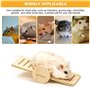 Zwenjuan Jouets pour Hamster,Jouet Pont à Bascule en Bois,Jouets molaires Jouet de Hamster Accessoire,Jouets Cochon d'Inde à mâc