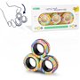Yeefunjoy Anneaux magnétiques Fidget Toy, Idea ADHD Fidget Toys, Adult Fidget Magnets Ring Toys for Anxiety Relief Therapy, Fidg