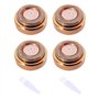 4pcs têtes de rechange pour épilateur facial avec 2 brosses de nettoyage