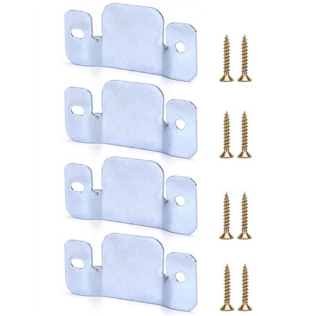 QWORK® 4 Pcs Supports de Fixation pour Canapé Sectionnel