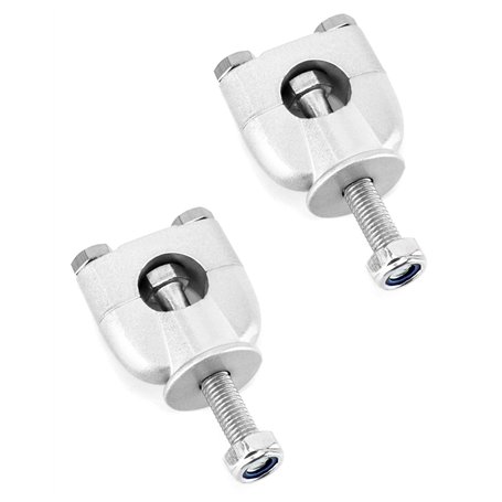 QWORK 2 Pcs Rehausseur de Guidon pour Moto 22mm 7/8"