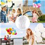 Fermetures de Ballons, 100 Pièces Rubans Avec Fermeture Instantanée en Plastique pour Anniversaire, Mariage, Hélium et Air - Bla
