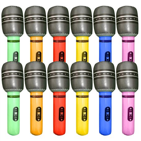 ZGDEIWGF Microphone Gonflable 12 Pièces