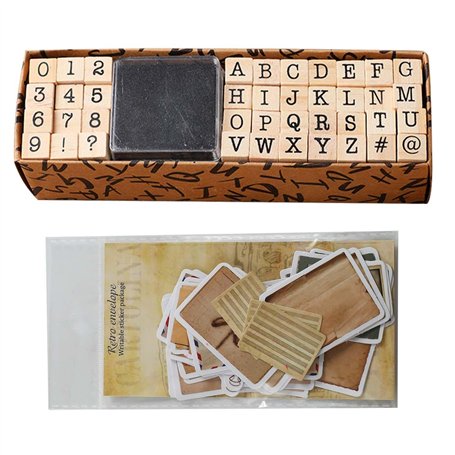 1 Jeu De 40 Timbres-Lettres