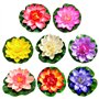 Lot de 8 fleurs de lotus artificielles - Décoration de piscine - Fleurs de lotus artificielles - Décoration de bassin en plein a