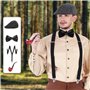 VFANDV Accessoire Annee 20 Homme, 14pcs Années 1920 Hommes Accessoires Gatsby Costume Gangster Deguisement, Années 1920 Hommes D