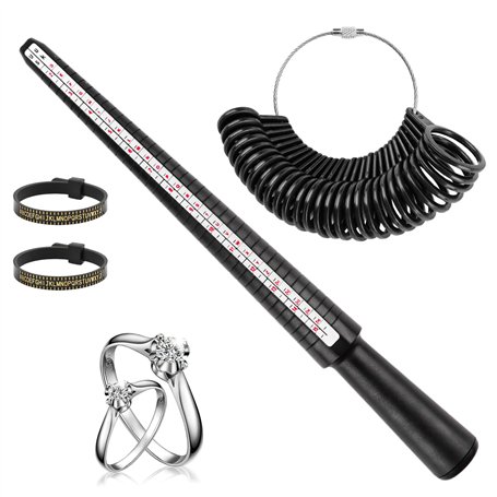 VFANDV Ensemble de 4 Pièces Outil de Mesure pour Bague