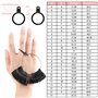 VFANDV Ensemble de 4 Pièces Outil de Mesure pour Bague, Mesure Doigt pour Bague Guide des Tailles Mesure de Taille de Doigt Set 
