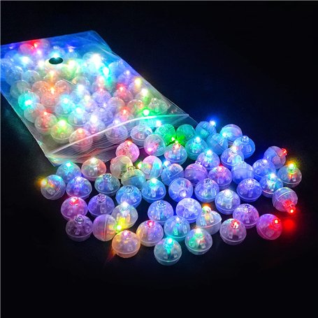 LED Lampes 100 Pièces Lumière Lumineuse pour Ballon Lampion Décoration Noël