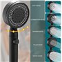 Pommeau de Douche Douchette Anti Calcaire Pomme de Douche à Haute Pression avec 5 Modes Paume de Douche Salle de Bain Economie d