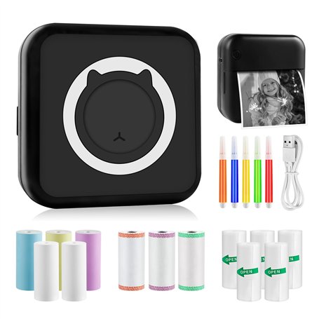 GuKKK Imprimante Photo Portable