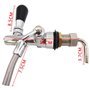 DeWin Tireuse Réglable Robinet Bière, Chromé G5/8 Keg Bière Brassage Robinet pour Restaurants de Bar à Domicile