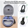 Étui de protection pour casque Bluetooth sans fil Sony WH-CH520 WH-CH510 - Robuste - Noir
