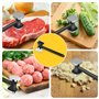LDERFIV Attendrisseur de Viande, Attendrisseur à escalope antiadhésif Double Face, Marteau à Viande avec Manche antidérapant, Ma