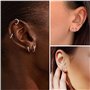 VZUHSW 3 Paires Boucles d'oreilles Créoles en Acier Inoxydable Boucles d'oreilles Cercles Cartilage Anneaux de Nez Lèvres pour F