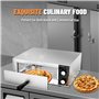 DULNICE Four à pizza électrique 1500W avec minuterie de 30 minutes, Four à Pizza Professionnelle en Acier Inoxydable