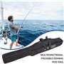BORDEAG Sac De Canne A Pêche,3 Couches 150 CM Sacs De Canne A Pêche Portable,Housse Cannes A Pêche,Sac De Pêche Pôle Tackle Cas 