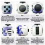 Steemjoey 4PCS Anti-Stress Fidget Toy Cube Anti Stress Jouet Décompression Jouet Cube avec 6 modules apaisants pour Enfants et A