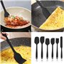 TOPSEAS Spatule Silicone de Cuisine,TOPSEAS Ustensiles en Silicone 6 Pack comme Ustensiles de Cuisine Antiadhésifs Include Culli