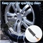 DNDGDLUA Lot De 2 Brosses à Jantes en Microfibre, Brosse Pliable pour Pneus De Voiture pour Un Nettoyage en Profondeur en Douceu
