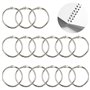 Lot de 20 anneaux de reliure en métal de 30 mm de diamètre intérieur