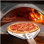 Pelle Pizza Perforée en Aluminium avec 40cm Longue Poignée en Bois Amovible Poignée Antidér