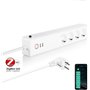 UseeLink Zigbee Power Strip Surge Protector 16A 3500W Fonctionne avec Alexa Home Assistant 4 Prises AC Commutateurs individuels 
