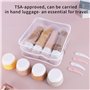8 Flacons de Voyage en Silicone：contenant voyage 90 ml réutilisables et étanches en silicone - Kit de Accessoires de Voyage Cert