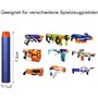 Lot de 2 Accessoires de Pistolet Soft Bullet - Compatibles avec 18 Clips - Recharge Rapide - avec 120 pièces de 7,2 cm - Tête Cr