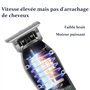 Kemei Tondeuse à Cheveux Hommes 0 mm, Tondeuse à Barbe Professionnelle en T Sans Fil - Kit de Toilettage Rechargeable, Idéal Com