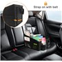 WOCVRYY Organisateur de Voiture Détachable et Piable Boîte de Rangement avec Séparation et Compartiments Ajustables Poches en fi