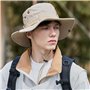 DHSBGWSX 1 chapeau de soleil pliable - Chapeau de protection solaire d'été - Beige - Chapeau de chasse - Respirant et confortabl