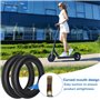 Uoimky Chambre à Air 10 pouces, 2 pièces 10 x 2/2.125 pneus pour Trotinette Electrique avec valve 45 ° et 2 leviers Double épais